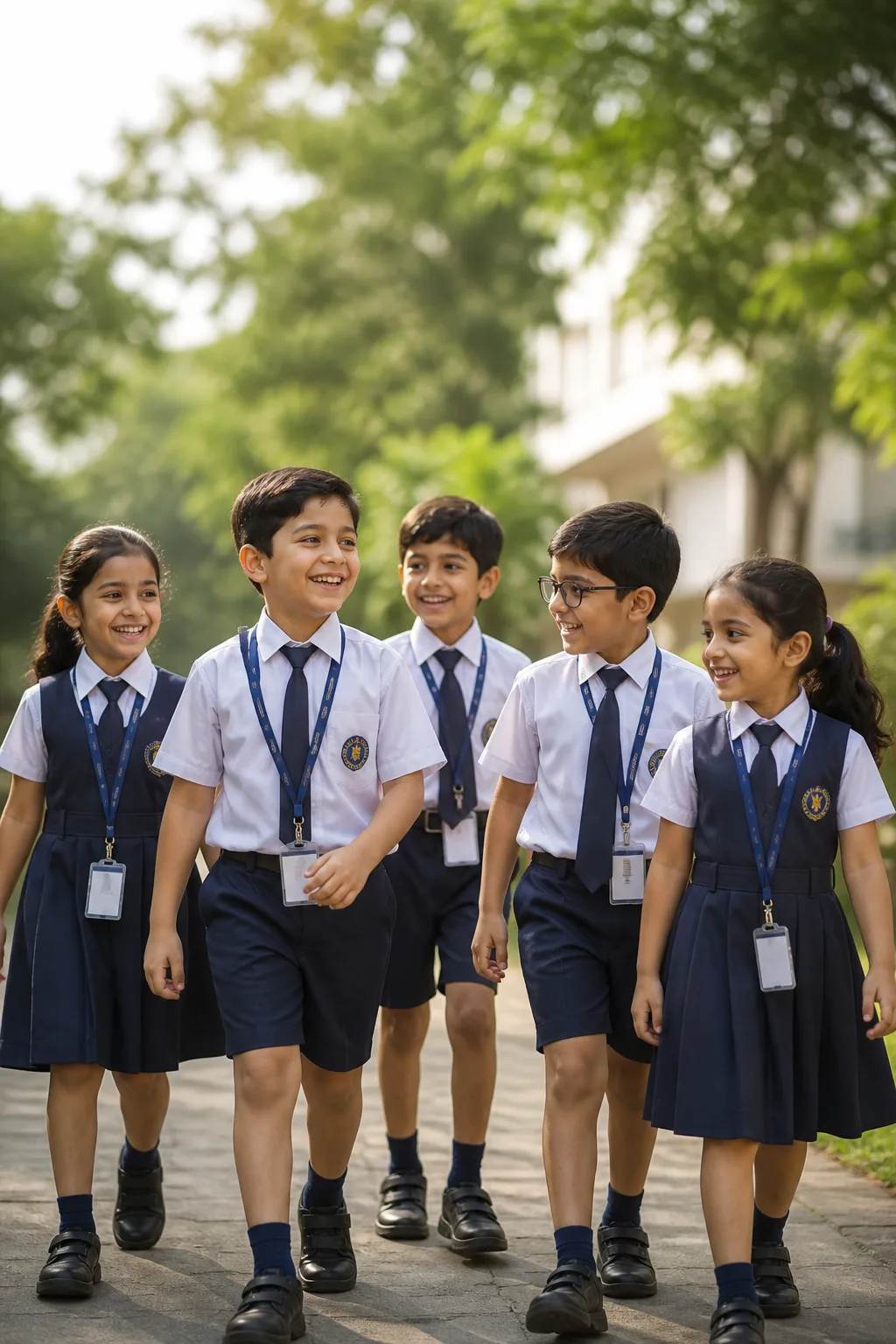 Teacher with students at Kohinoor Public School
